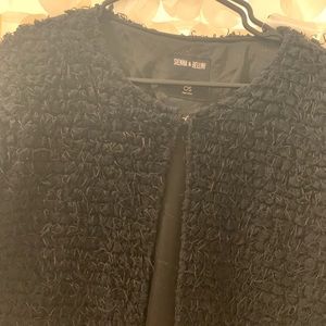 Black one size cute jacket throw